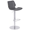 Armen Living Zuma Adjustable Swivel Metal Barstool