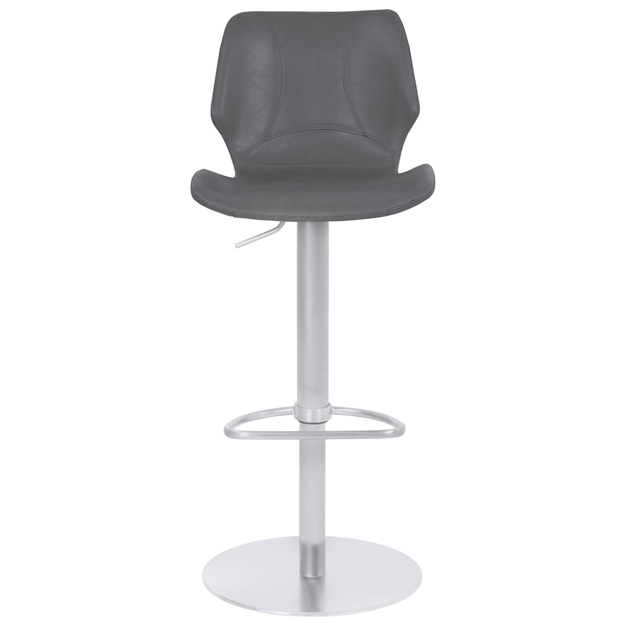 Armen Living Zuma Adjustable Swivel Metal Barstool