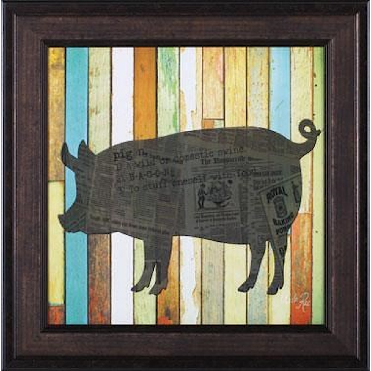 Art Effects Nature and Wildlife Pig Wall Art