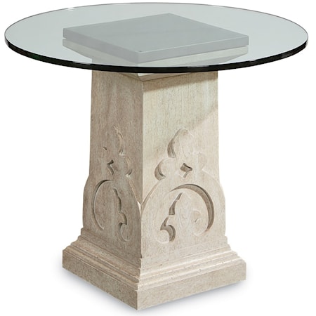 Keyes Martini Table with Glass Top