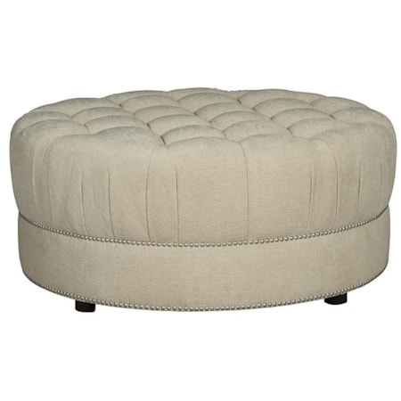 Round Cocktail Ottoman