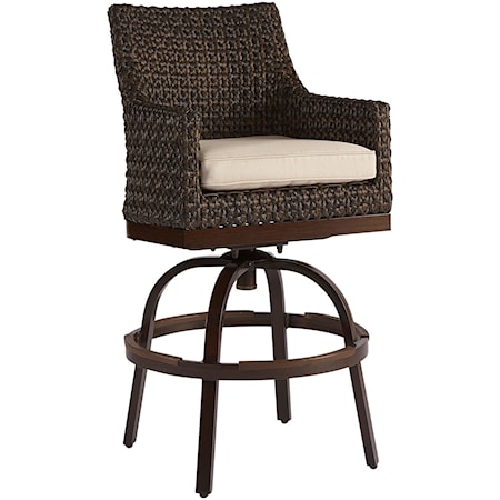 Franklin Wicker Bar Stool