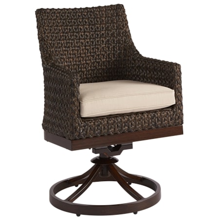 Franklin Wicker Swivel Rocker