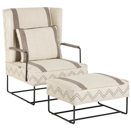 Wing Chair & Ottoman