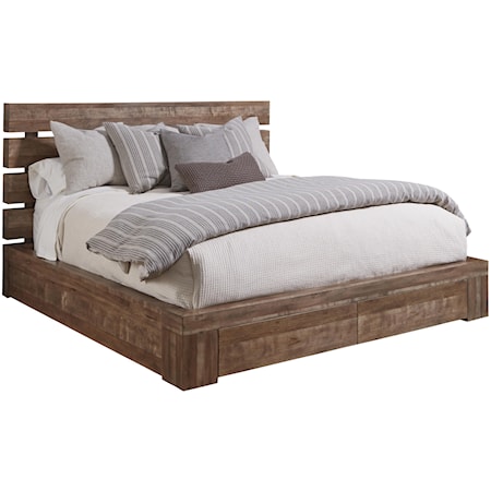 Queen Williamsburg Platform Storage Bed