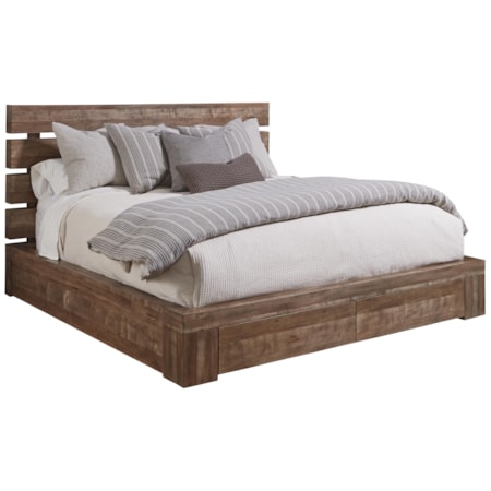 Queen Williamsburg Platform Storage Bed