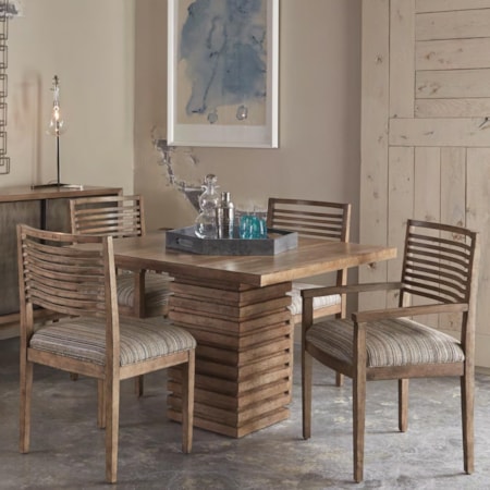 5-Piece Williamsburg Pedestal Table Set