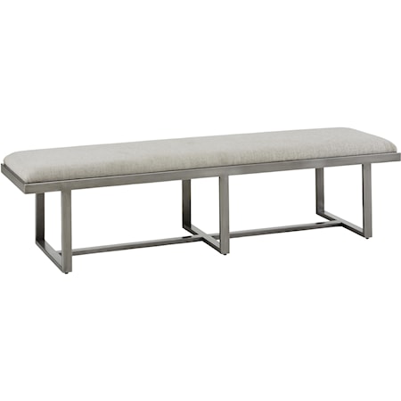 Silver Lake Metal Bench