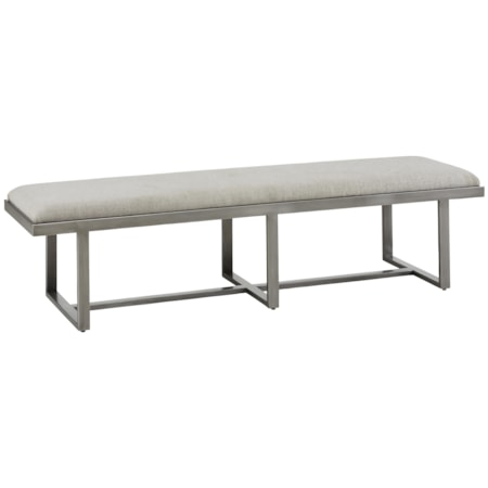 Silver Lake Metal Bench