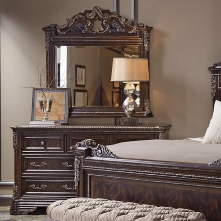 Dresser & Estate Landscape Mirror