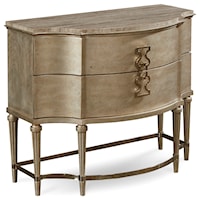Forsey Bedside Chest with Marble Top