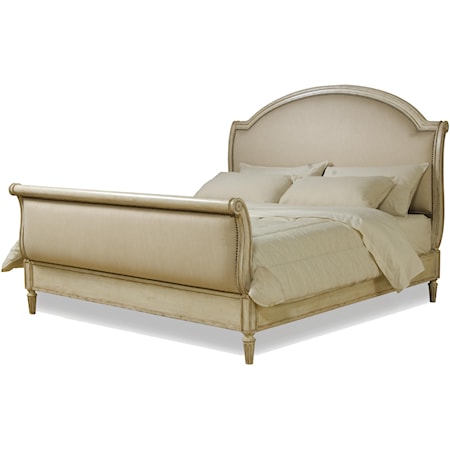 Queen Upholstered Sleigh Bed