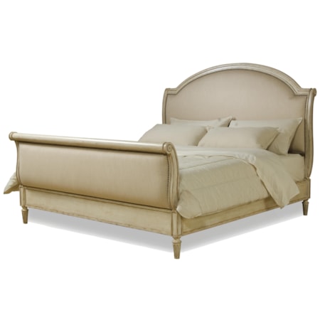 Queen Upholstered Sleigh Bed