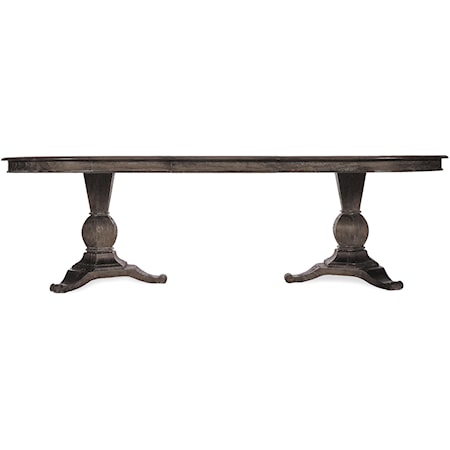 Double Pedestal Dining Table