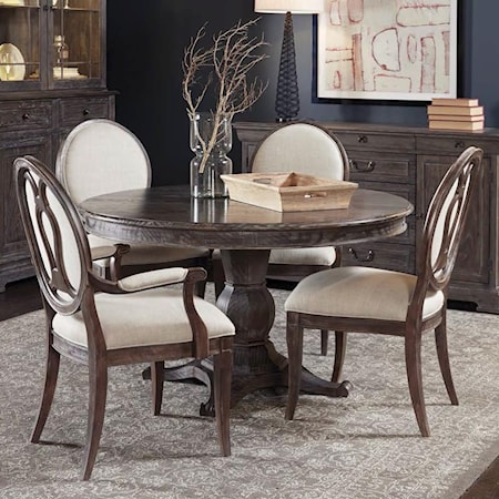 5-Piece Round Dining Table Set