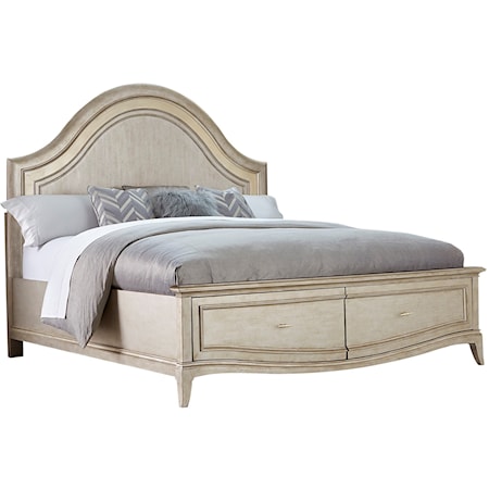 Queen Panel Bed with Storage