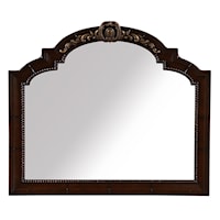 Traditional Landscape Wall Mirror w/ Metal Detail