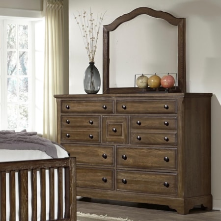 Villa Triple Dresser & Arched Mirror