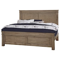 Solid Wood King Mansion Bed