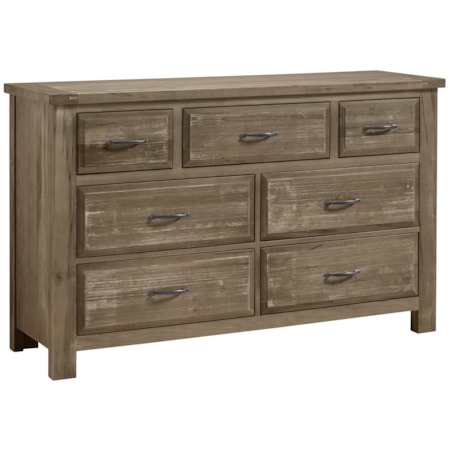 Triple Dresser - 7 Drawers