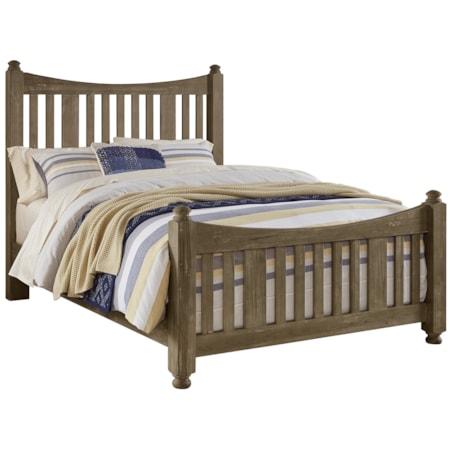 Queen Slat Poster Bed