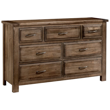 Triple Dresser - 7 Drawers