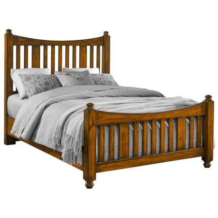 Queen Slat Poster Bed
