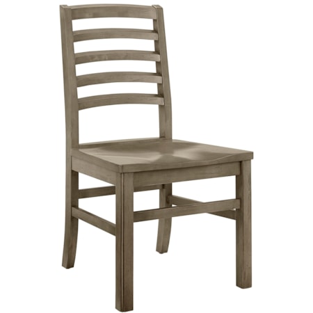 Horizontal Slat Side Chair