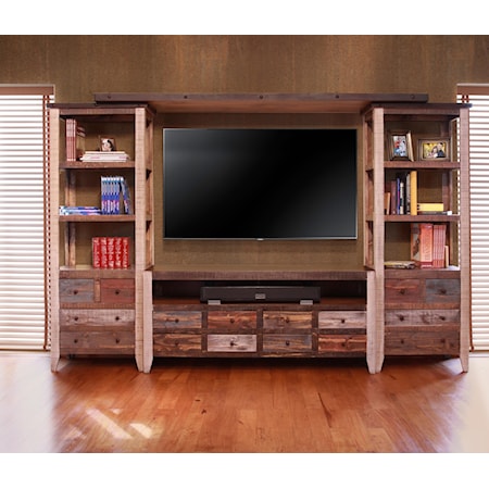 Wall Unit with 2 Piers and TV Stand