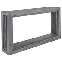 Contemporary Gray Wood Console Table