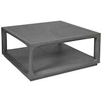 Transitional Square Cocktail Table