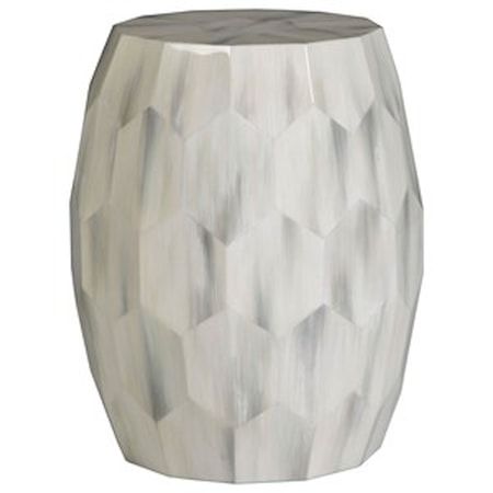 Faceted Drum Table