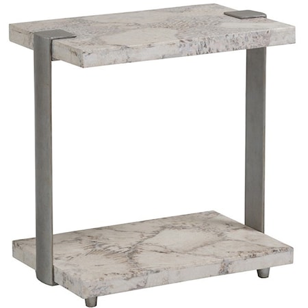 Contemporary Spot Table With Fossilized Coral