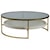 Artistica Cumulus Transitional Round  50 Inch Cocktail Table with Glass Top