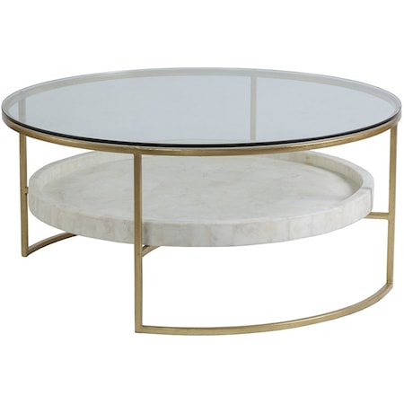 Round  41 Inch Cocktail Table