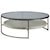 Artistica Cumulus Transitional Round  50 Inch Cocktail Table with Glass Top