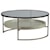 Artistica Cumulus Transitional Round 41 Inch Cocktail Table with Glass Top