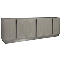 Contemporary 101 Inch 6-Door TV Stand