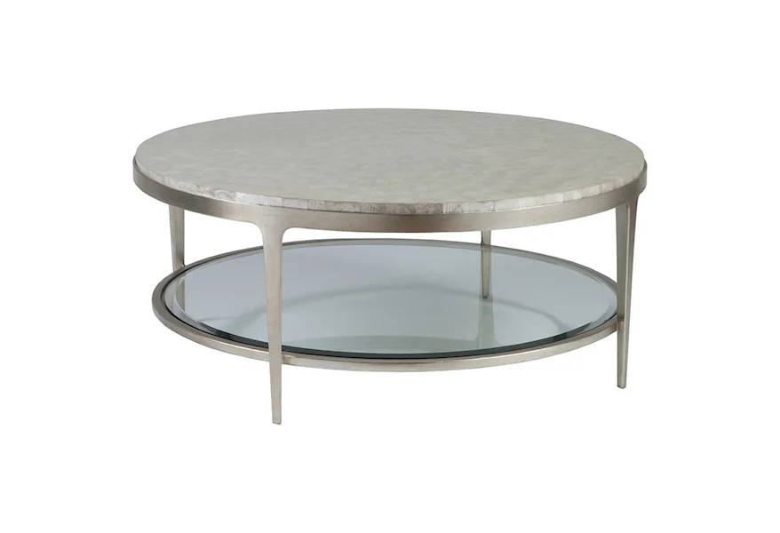 Gravitas Round Cocktail Table by Artistica at Baer's Furniture