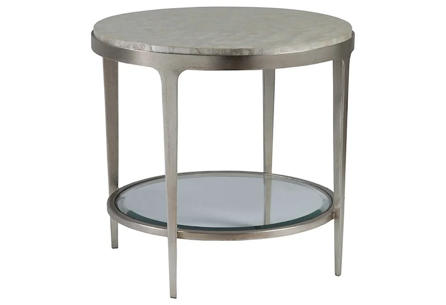 Gravitas Round End Table by Artistica at Baer's Furniture