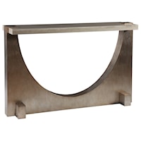 Contemporary Console Table with Stone Top