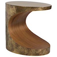 Contemporary Oval Side Table
