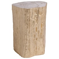 Trunk Segment Accent Table