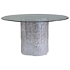 Artistica Trunk Segment Trunk Segment Round Dining Table With Glass 