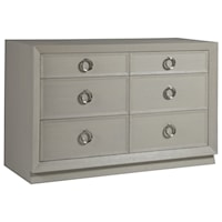 Contemporary 6-Drawer Double Dresser