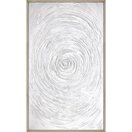 Abstract Wall Art w/ Laguna Silver Frame