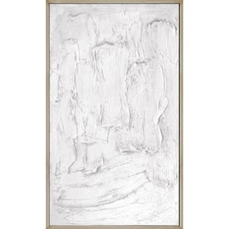 Abstract Wall Art w/ Laguna Silver Frame