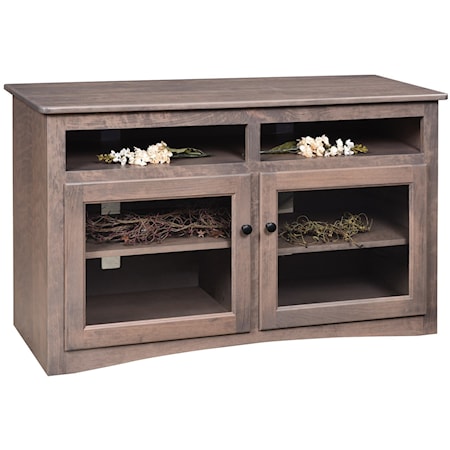 50" Customizable Solid Wood TV Stand