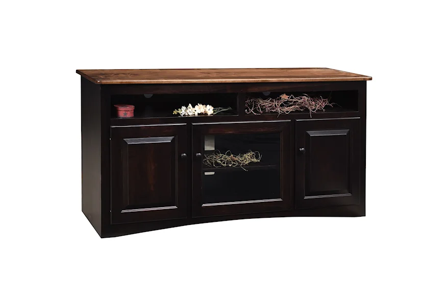 Economy 60" Customizable TV Stand by Ashery Oak at Saugerties Furniture Mart