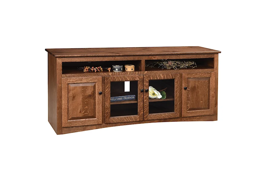 Economy 70" Customizable TV Stand by Ashery Oak at Saugerties Furniture Mart